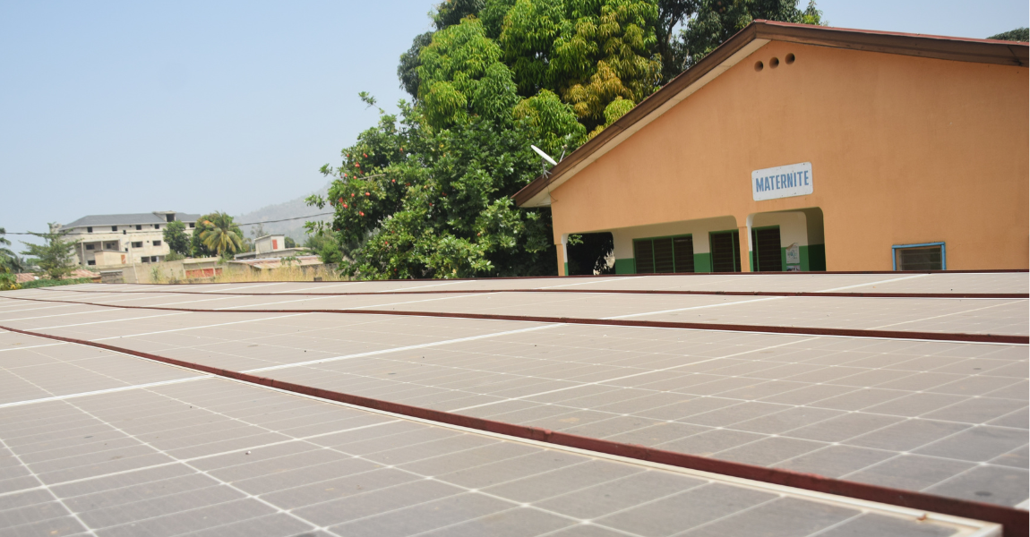 Solar panels at HME Kara Togo