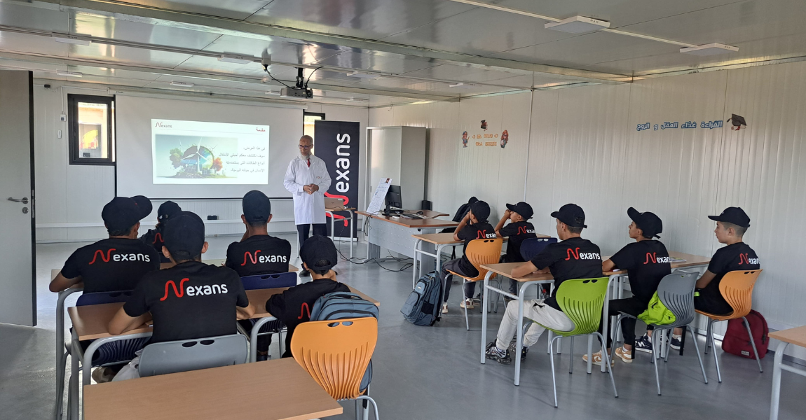 Classroom in Shems'y village, class in session.