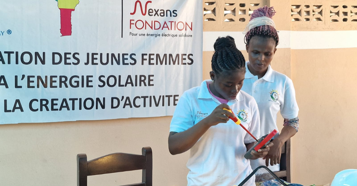 The Woman Solar Academy, in Benin, was financed by the Nexans Foundation.