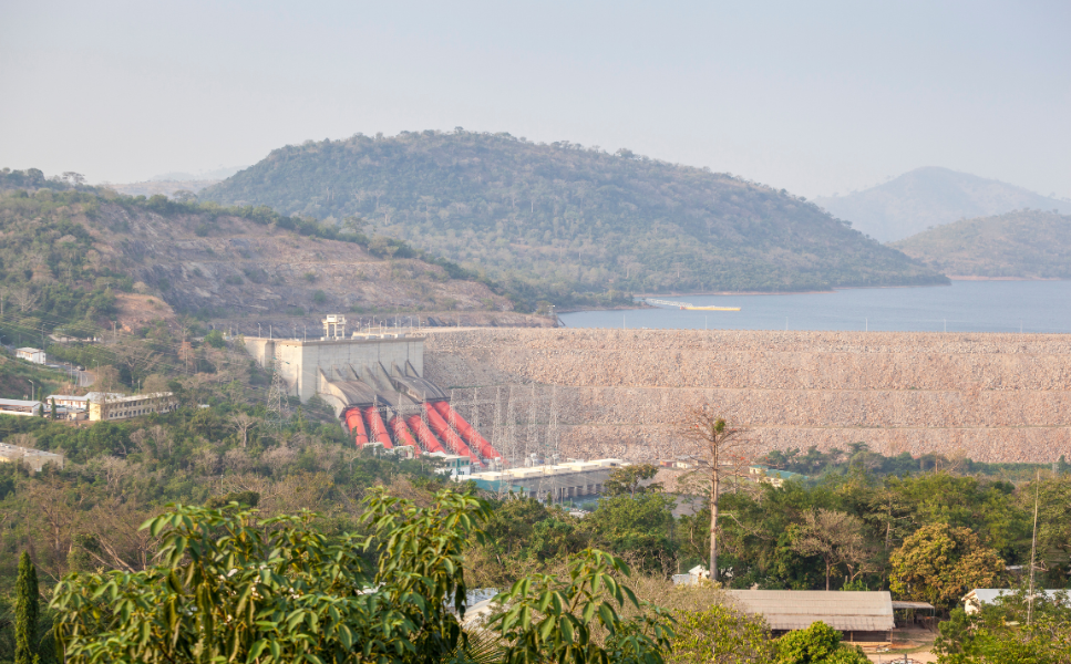 Le barrage d'Akosombo est en activité depuis 1965