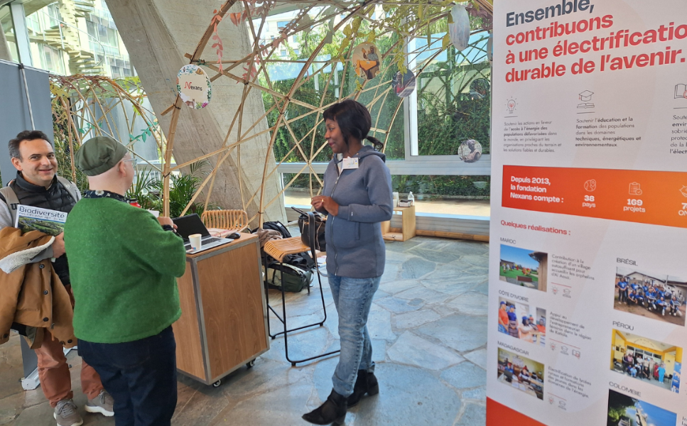Thanks to Ange-Eric, people better understand how the Fondation Nexans develop partnerships with NGOs.