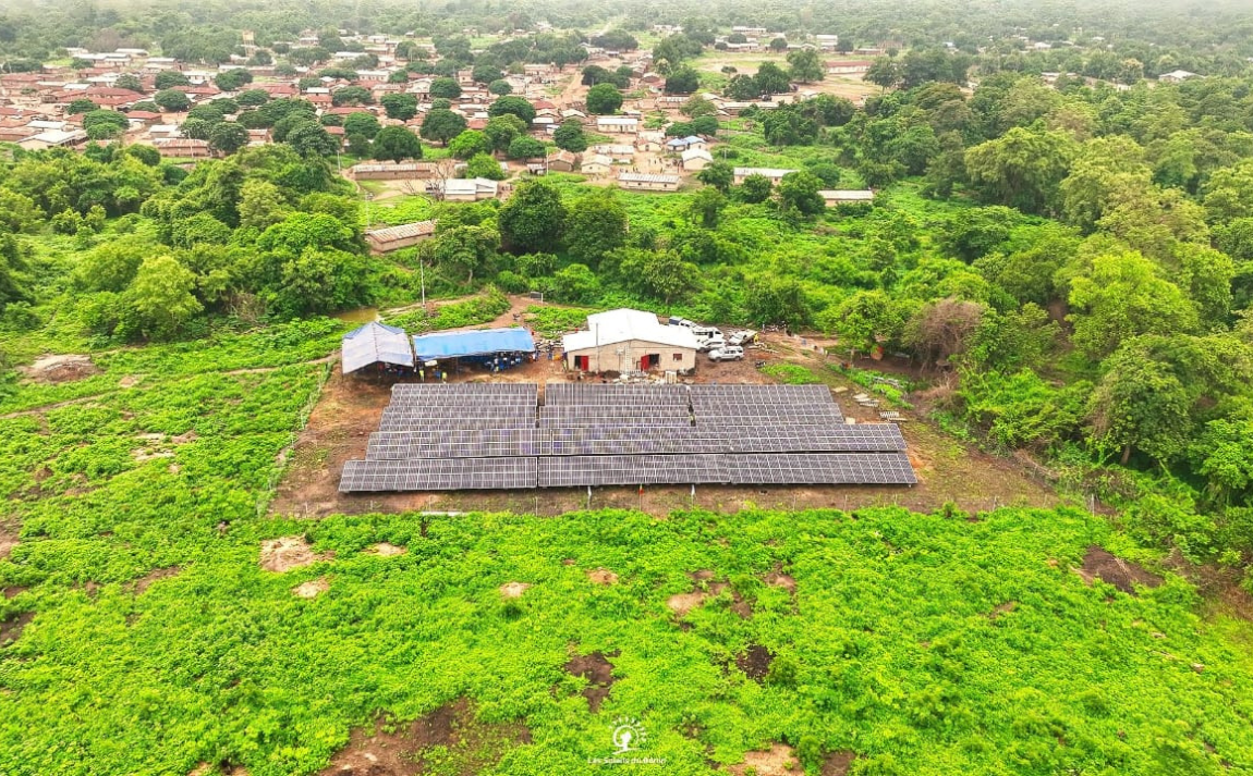 A solar power plant in Benin