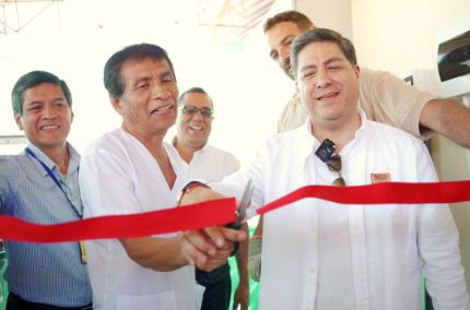 Inauguration of an energetically resilient system of the local Medical Center of Talara, Peru